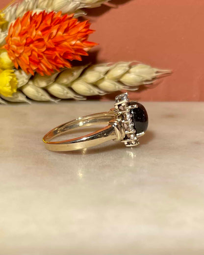 Bague Marguerite Saphir 2.30 carats &amp; Diamants &quot;Fanny&quot;