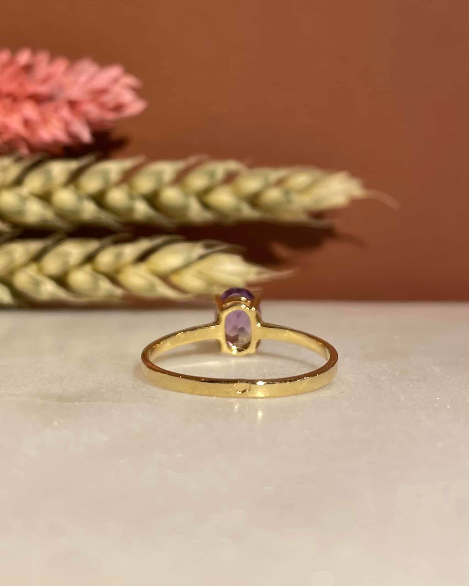 Bague Solitaire Améthyste 0.75 carat &quot;Mahery&quot;