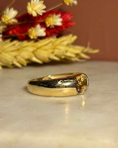Bague Jonc Citrine &quot;Claret&quot;