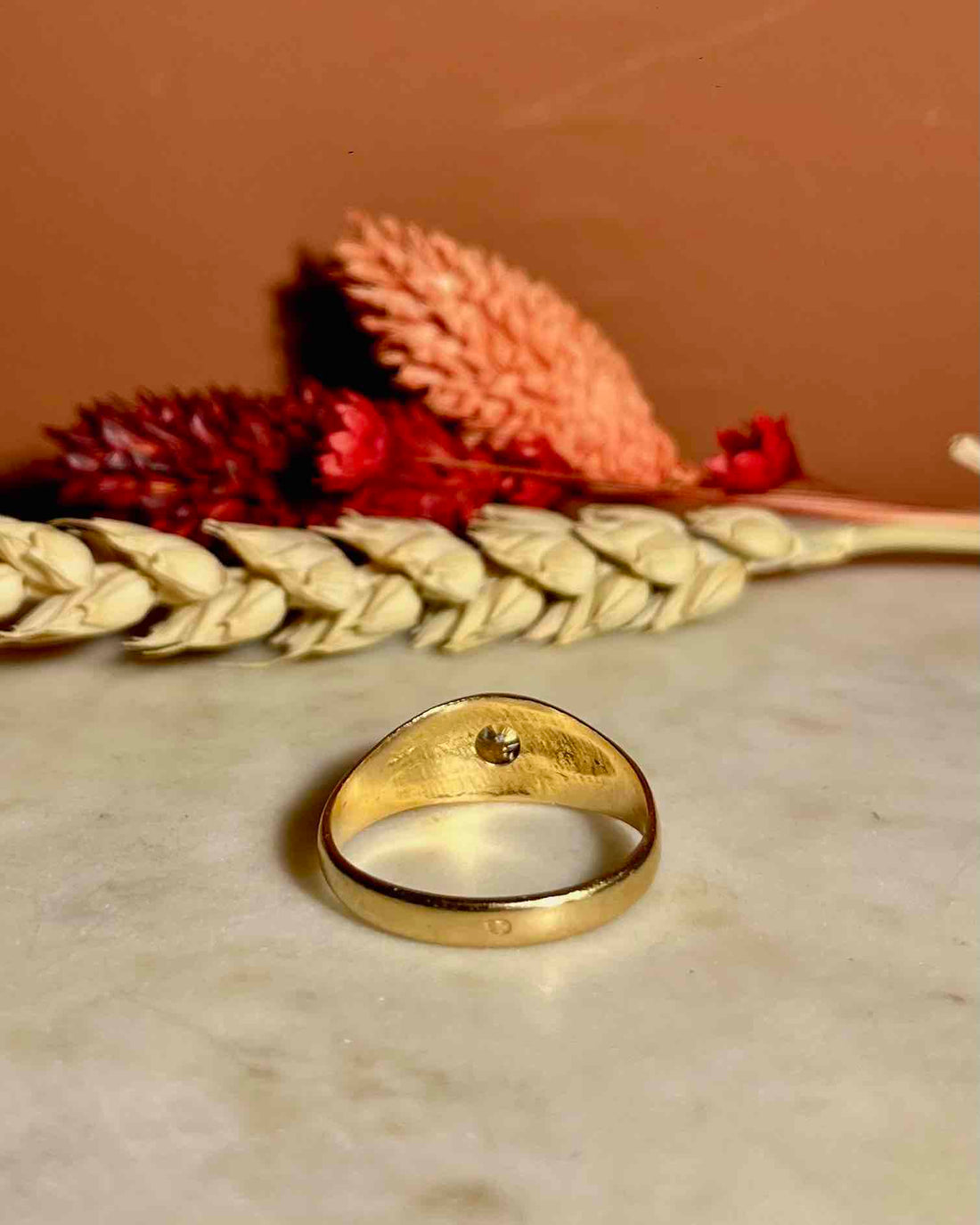 Bague jonc or &amp; Diamant &quot;Diana&quot;