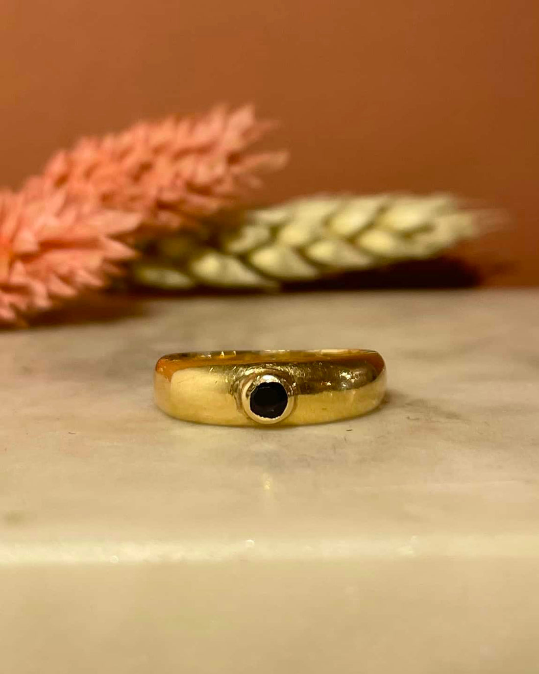 Bague Vintage Jonc Saphir &quot;Natalie&quot;