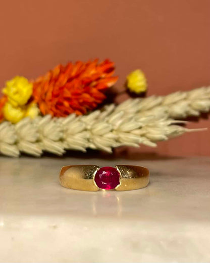 Anillo brazalete de rubí &quot;Trisha&quot;