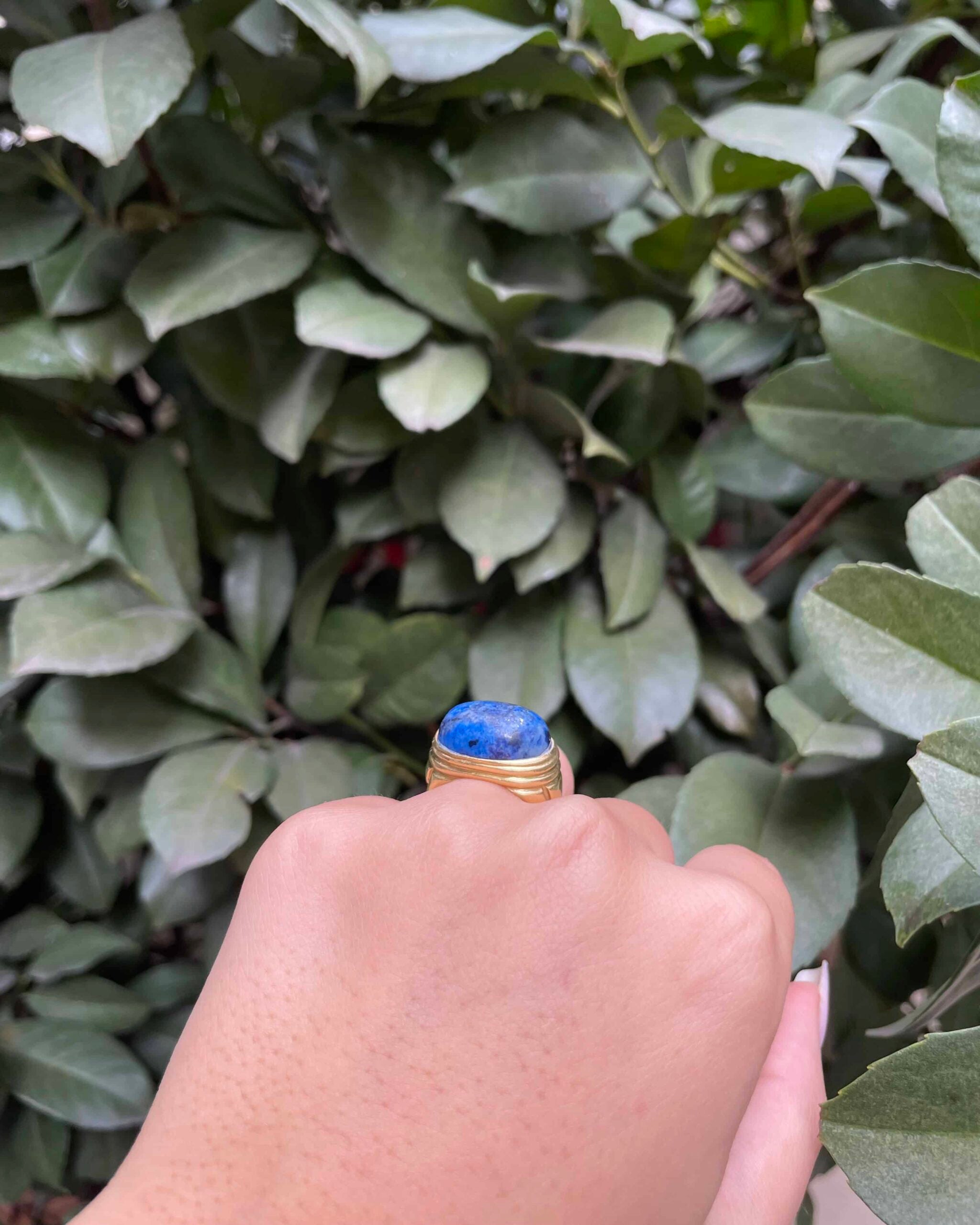 Bague Lapis-Lazuli 11,60 carat &amp; or "Molie"