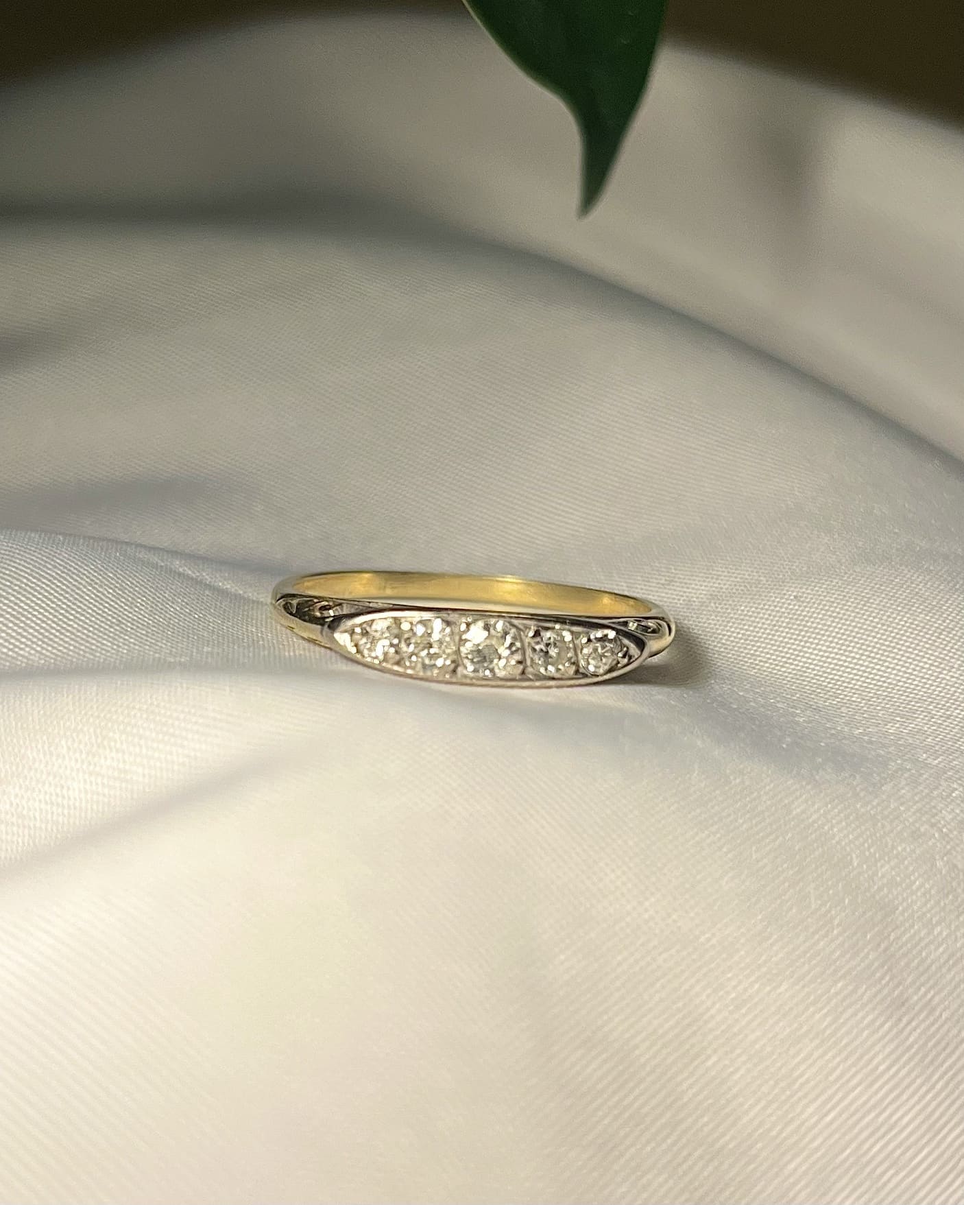 Bague rivière de diamants &quot;Liena&quot;