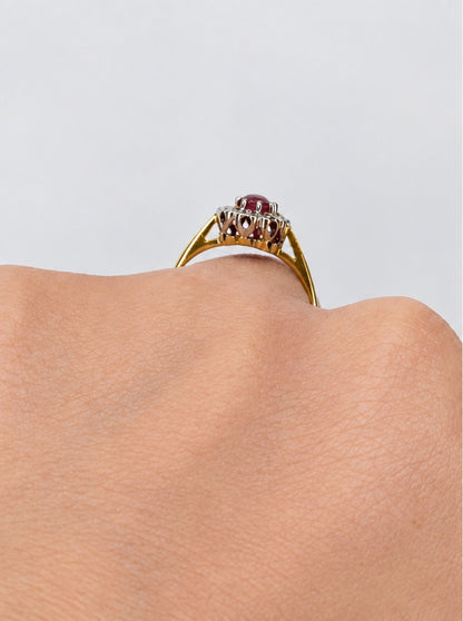Bague Marguerite Tourmaline 0.40 carat &amp; Diamants "Naya" - Elliade Paris