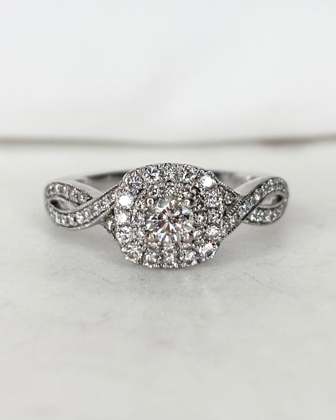 Bague Marguerite Diamants 1 carat &quot;Irina&quot;