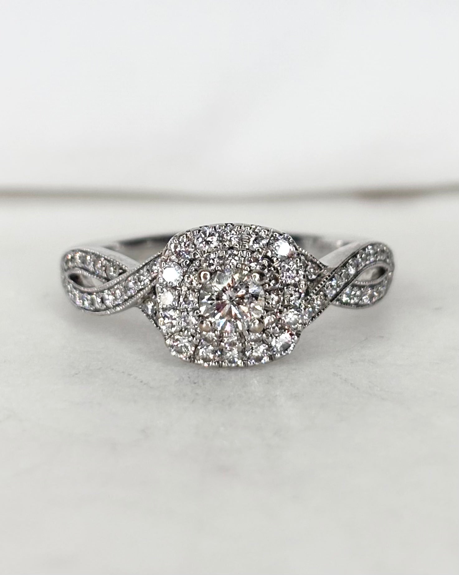 Bague Marguerite Diamants 1 carat &quot;Irina&quot;
