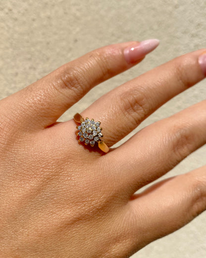 Bague Marguerite Diamants 0.38 carat “Jonquille”