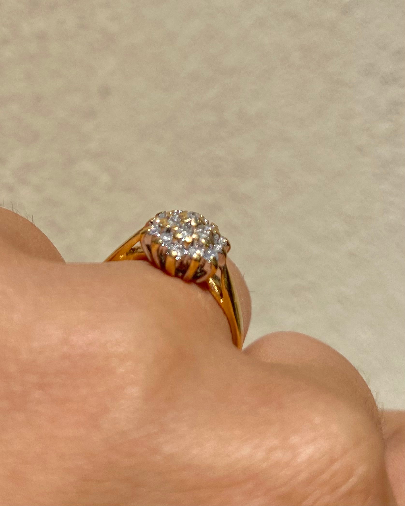 Anillo Margarita Diamantes 0.38 quilates “Jonquille”