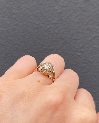 Bague Art-Déco Diamants 0.83 carat &quot;Kessy&quot;