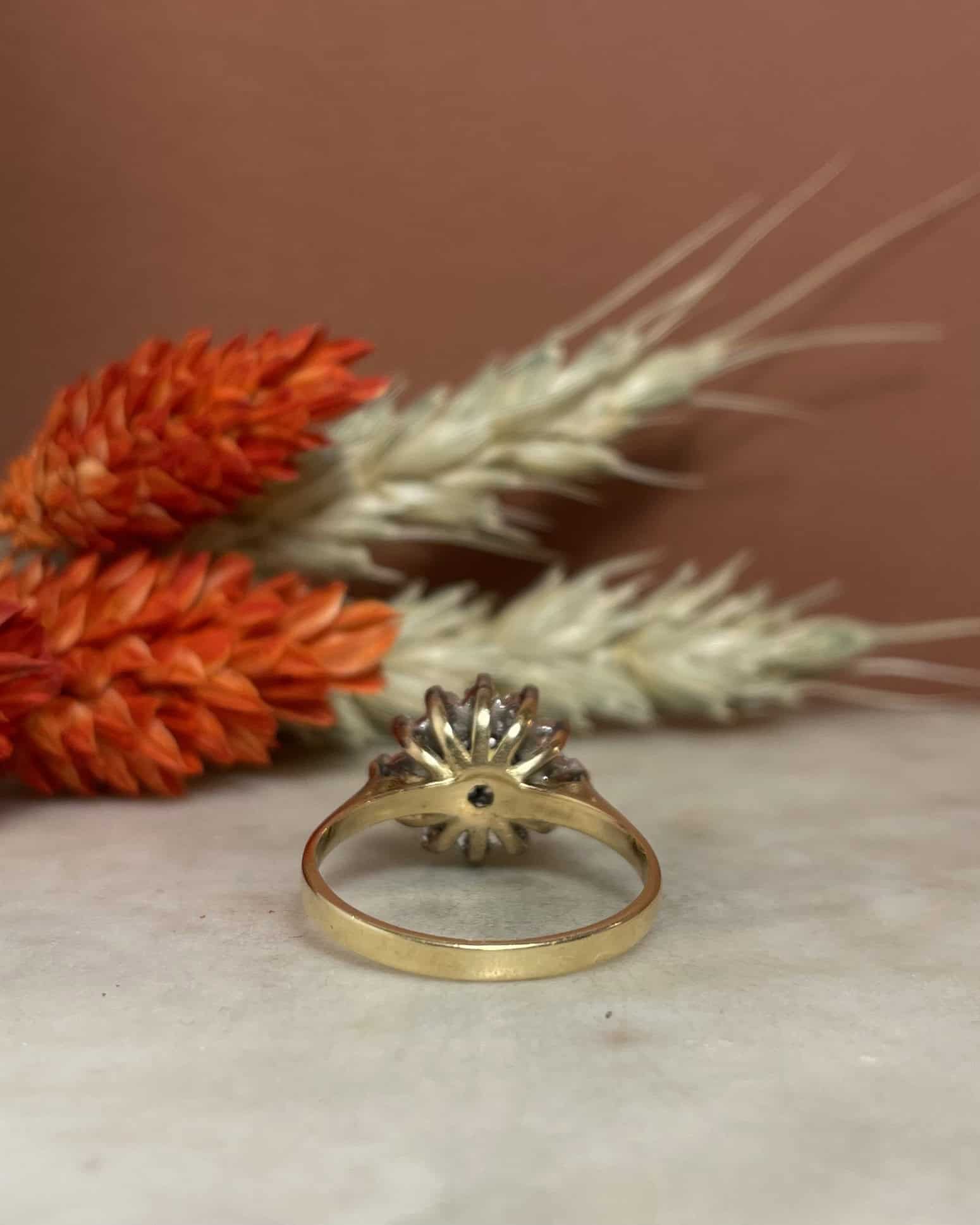 Bague Marguerite Saphir  &amp; Diamants "Aliyah"