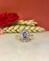 Bague Vintage Marguerite Iolite & Diamants "Hortense" - Elliade Paris