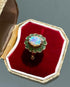Marguerite Opale 1.30 carat & 12 Emeraudes 0.60 carat "Michelle" - Elliade Paris