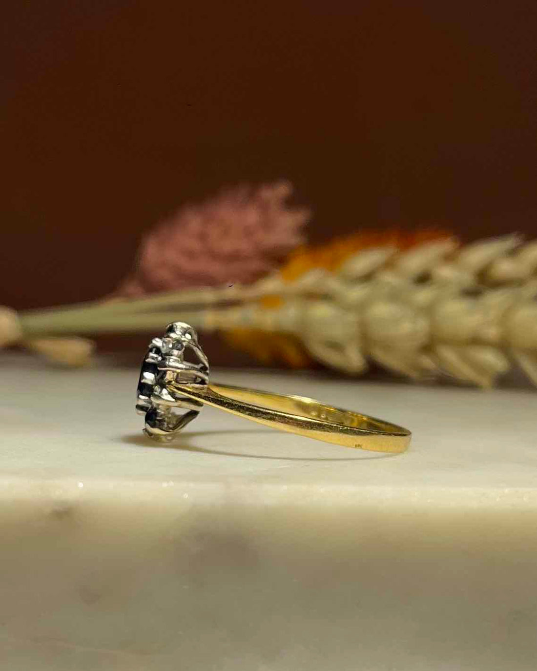 Bague Marguerite Saphir &amp; Diamants &quot;Hélène&quot;