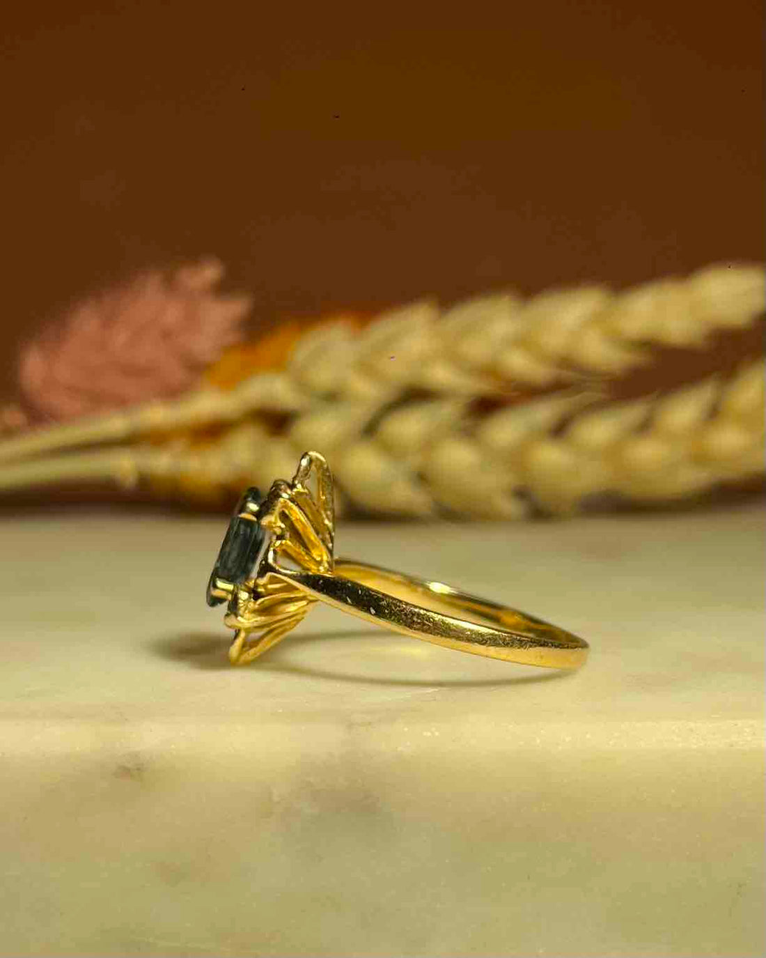 Bague Marguerite Saphir &amp; Diamants &quot;Juline&quot;