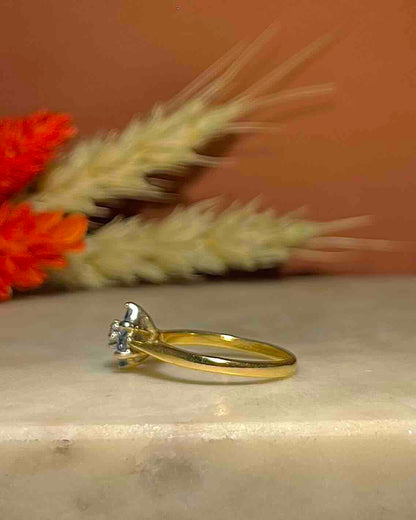 Bague Marguerite Saphir &amp; Diamants &quot;Nevaeh&quot;