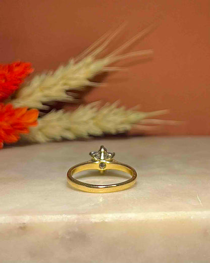 Bague Marguerite Saphir &amp; Diamants &quot;Nevaeh&quot;