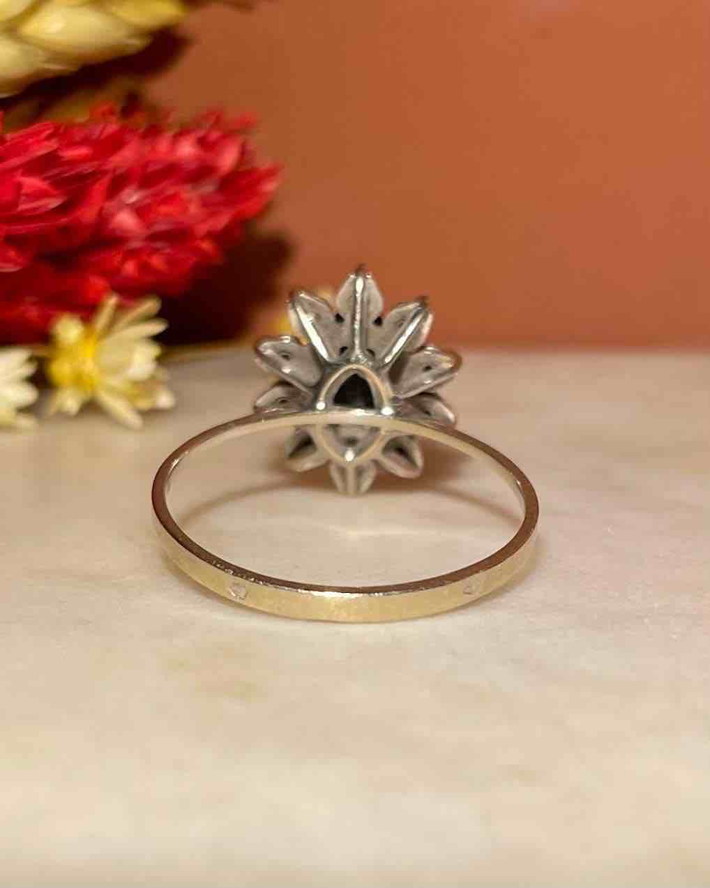 Bague Marguerite Saphir &amp; Diamants &quot;Juliane&quot;