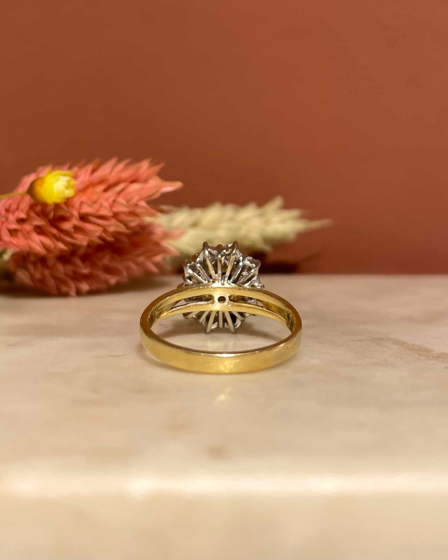 Bague Marguerite Saphir &amp; Diamants 0.40 carat &quot;Molly&quot;