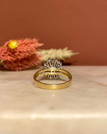 Bague Marguerite Saphir &amp; Diamants 0.40 carat &quot;Molly&quot;