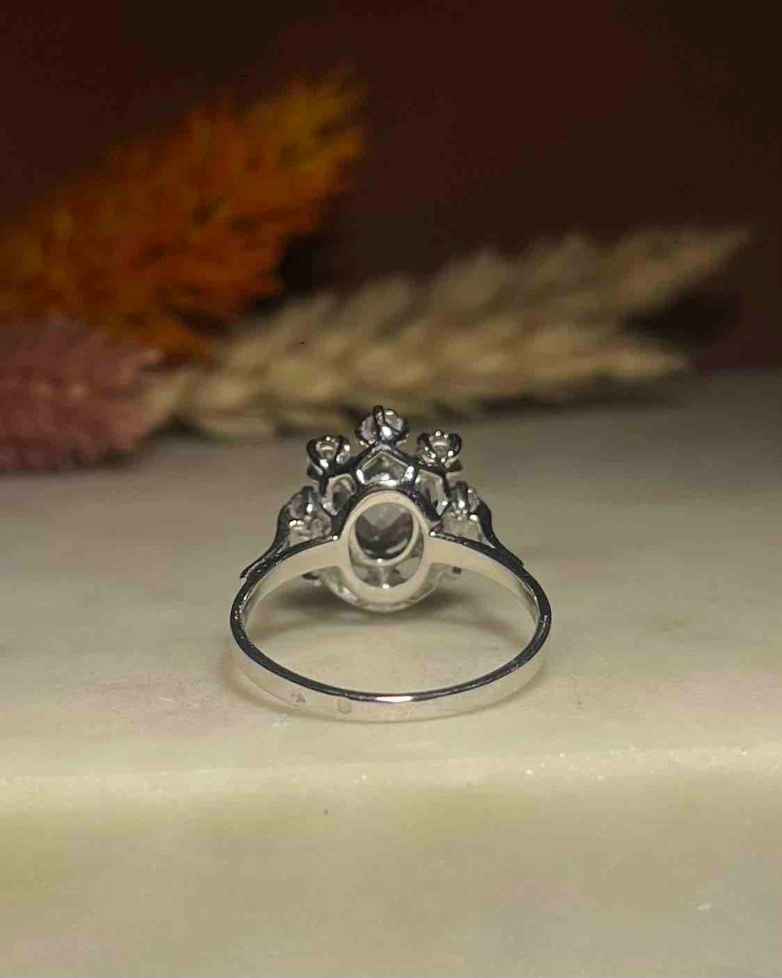 Bague Marguerite topaze &amp; diamants &quot;Yéléna&quot;