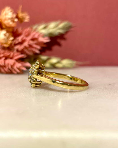 Marguerite Vintage Opale &amp; Diamants “Soraïa” - Elliade Paris