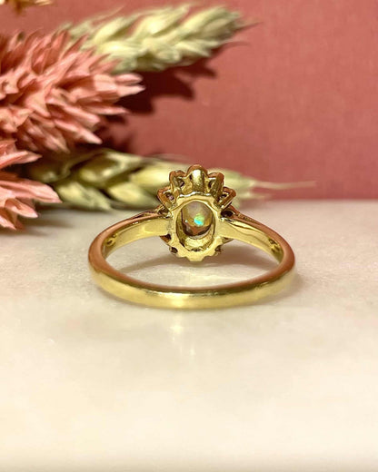 Marguerite Vintage Opale &amp; Diamants “Soraïa” - Elliade Paris