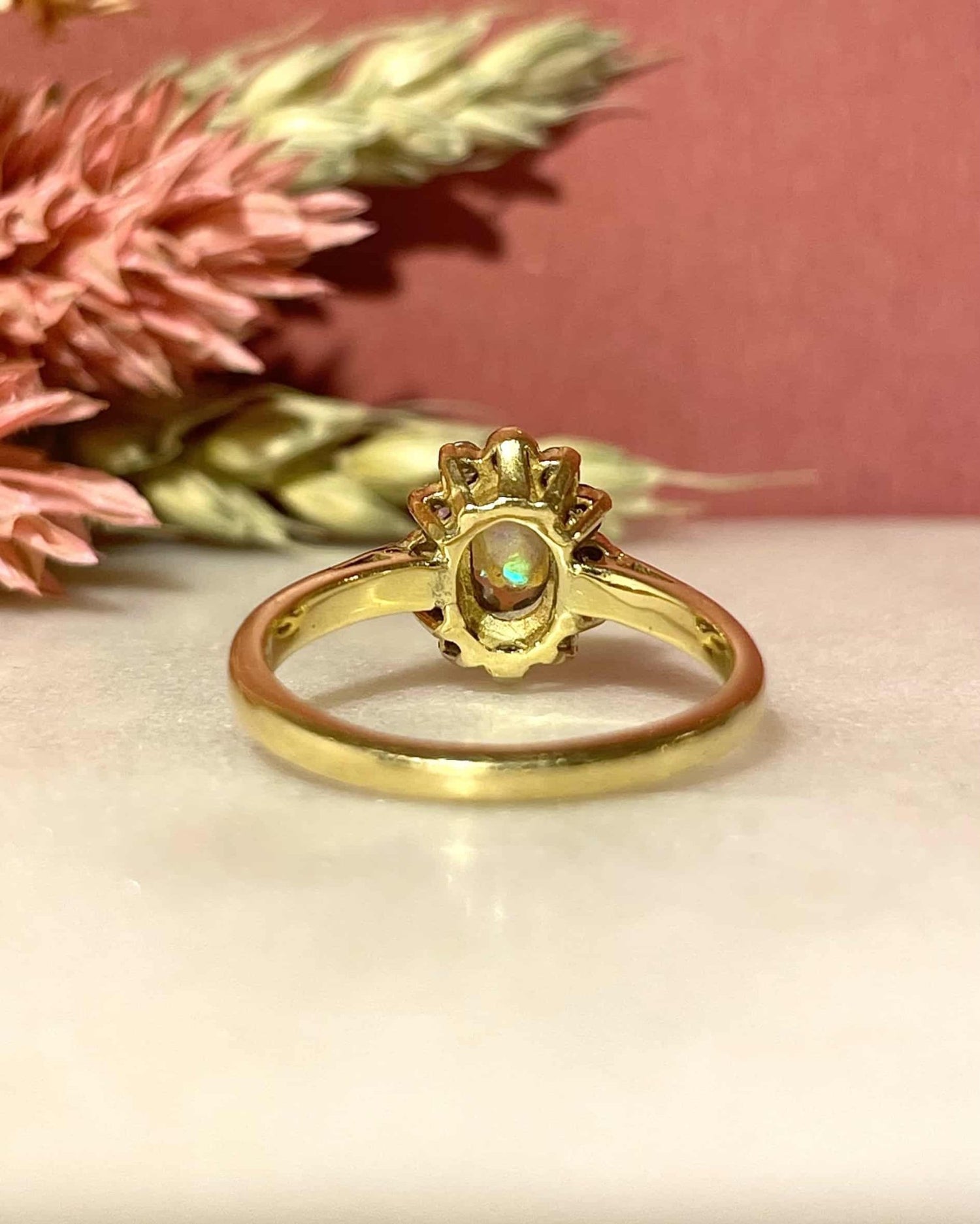 Marguerite Vintage Opale &amp; Diamants “Soraïa” - Elliade Paris
