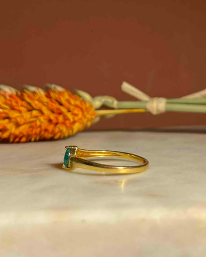 Anillo vintage de esmeralda "Jordana"