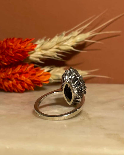 Bague Marquise Emeraude 1.40 carat &amp; Diamants &quot;Françoise&quot;