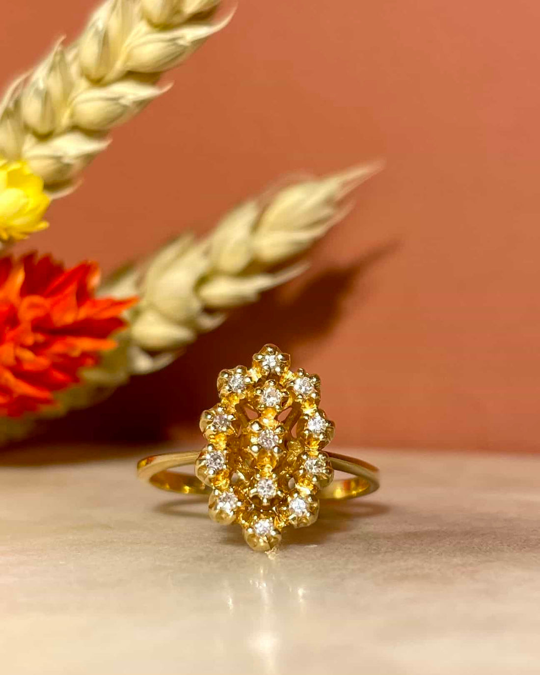 Bague Marquise 13 Diamants &quot;Mariela&quot;