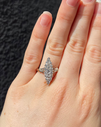 Bague Marquise 21 Diamants &quot;Lolita&quot;
