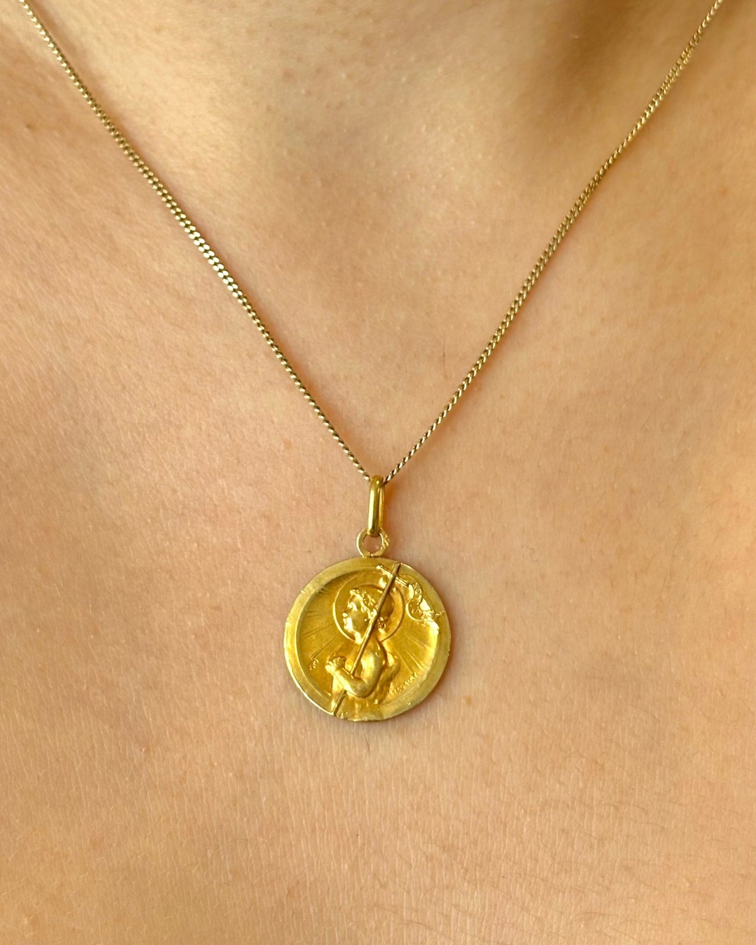 Médaille Or Jaune 18 carats "Abraham" - Elliade Paris