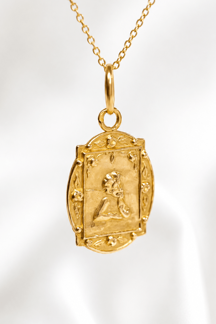 Médaille Or Jaune 18 carats "Michel" - Elliade Paris
