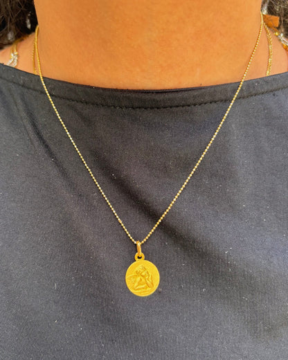 Médaille Or Jaune Ange "Michel" - Elliade Paris