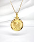 Médaille Vierge Auréolée Or Jaune "Regina" - Elliade Paris