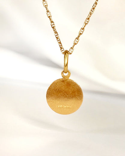 Médaillon Capricorne Or Jaune 18 carats "Capri" - Elliade Paris