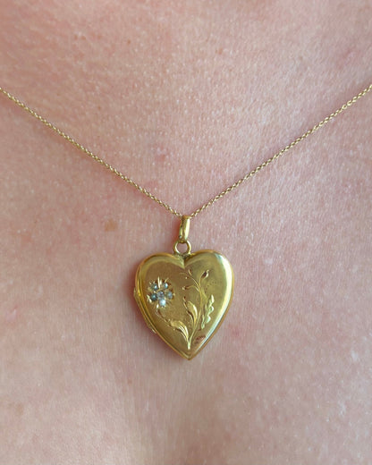 Médaillon Ouvrant époque Romantique Perles &amp; diamants "Sienna" - Elliade Paris