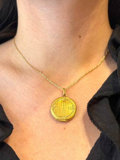 Médaillon Ouvrant Or Jaune 18 carats "Auriella" - Elliade Paris