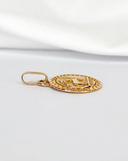 Médaillon Zodiaque Sagittaire Or Jaune "Marien" - Elliade Paris