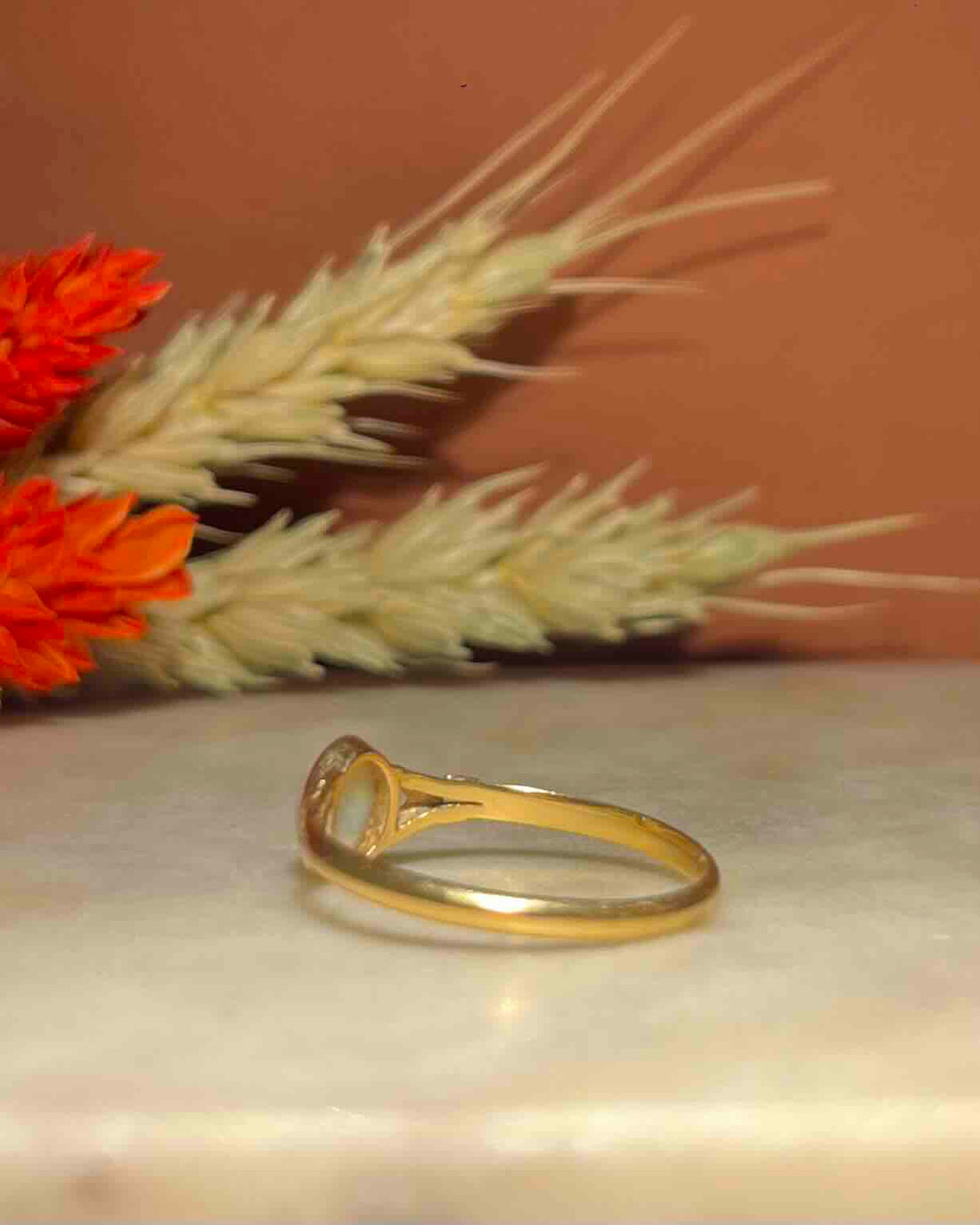 Bague Vintage Solitaire Opale &quot;Alanah&quot;