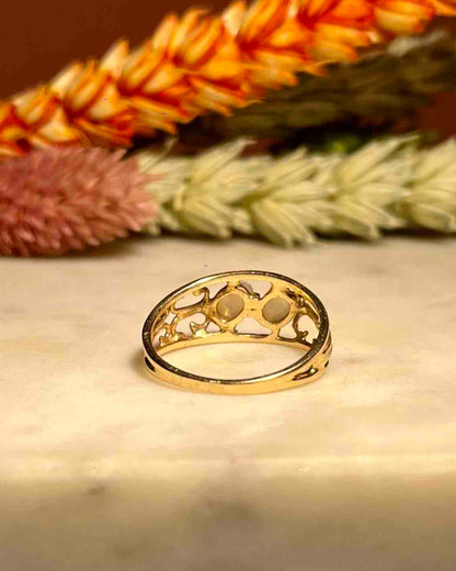 Bague jonc Opale &amp; Diamants &quot;Amalia&quot;