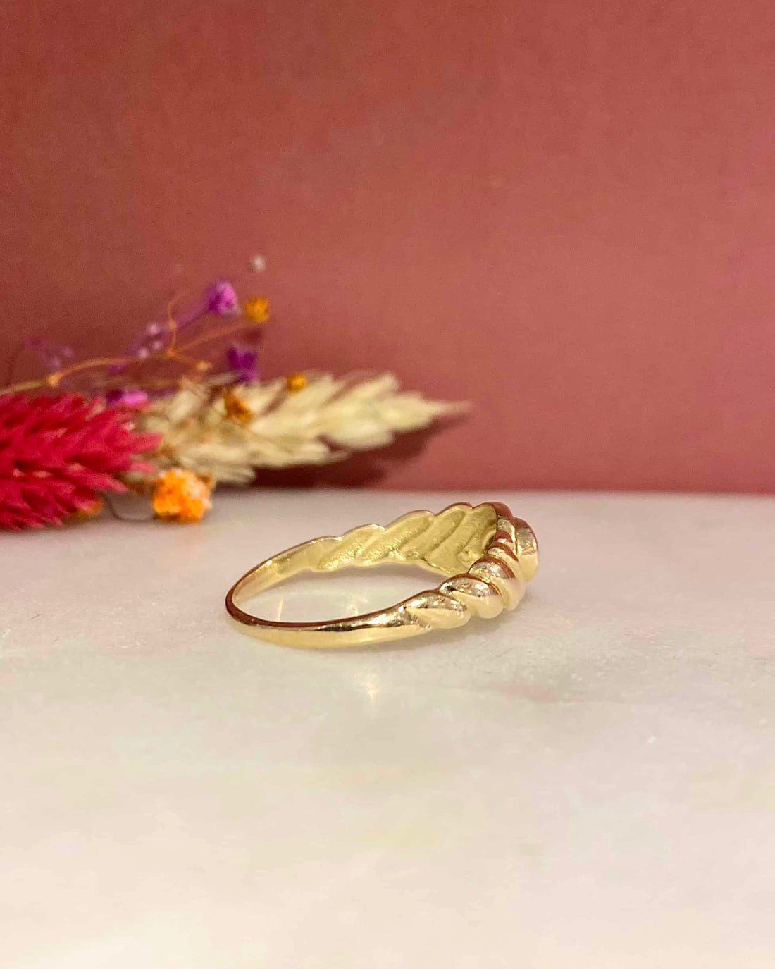 Bague Jonc Solitaire Péridot 0.40 carat &quot;Cassiopée&quot;