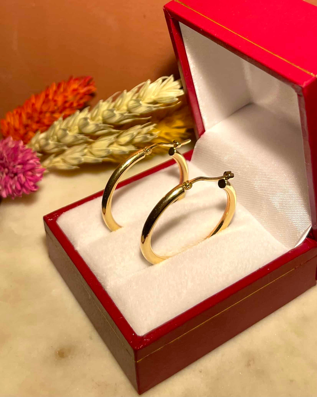 Vintage 18 Carat Gold "Loïse" Hoop Earrings