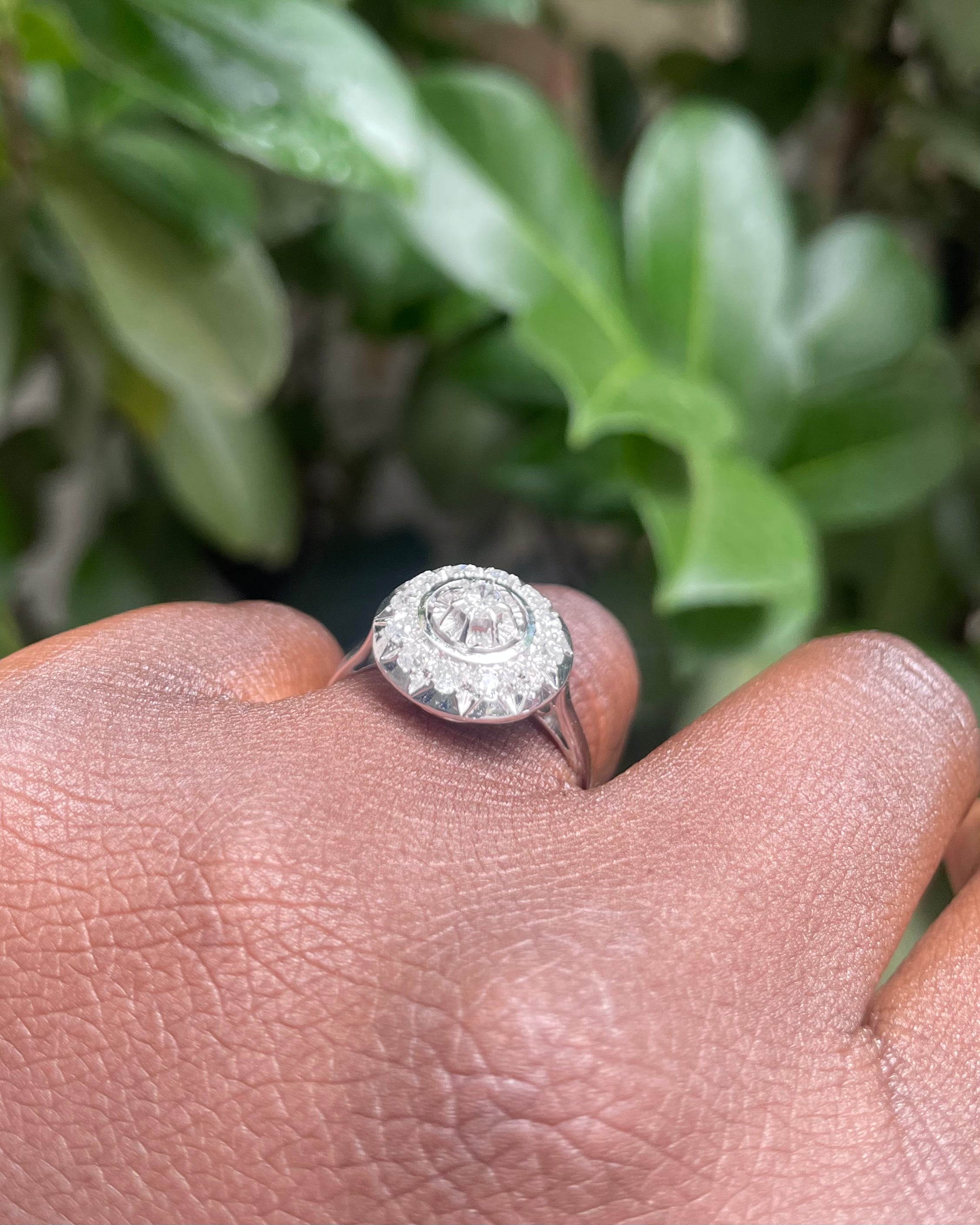 Anillo Art Déco 13 Diamantes 0.56 quilates “Marya”