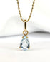 Pendentif Aigue - Marine 0.65 carat "Constance" - Elliade Paris