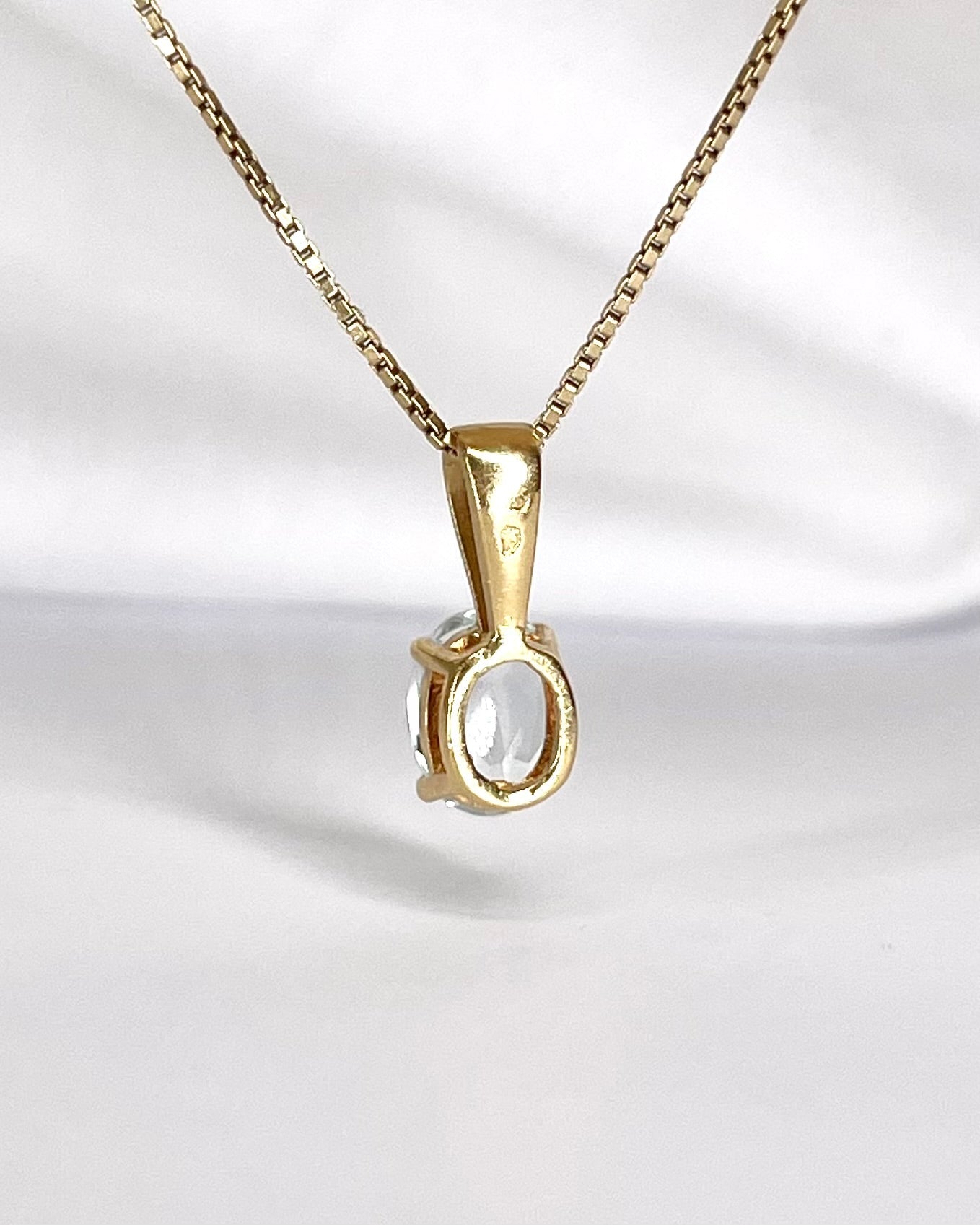 Pendentif Aigue - Marine 1.10 carat "Jules" - Elliade Paris