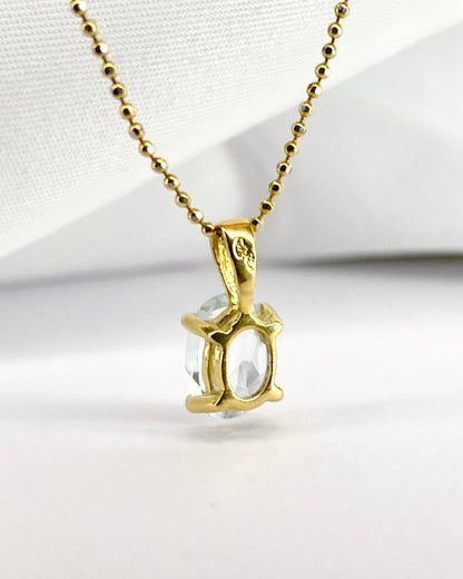 Pendentif Aigue - Marine 1.15 carat "Mayra" - Elliade Paris