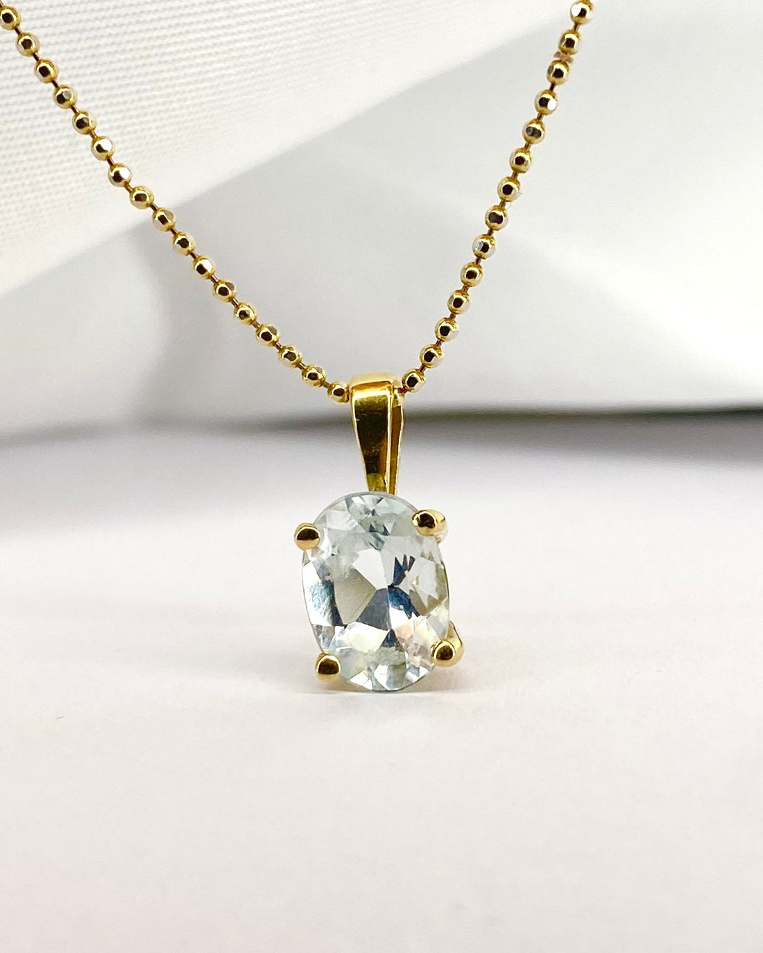 Pendentif Aigue - Marine 1.15 carat "Mayra" - Elliade Paris