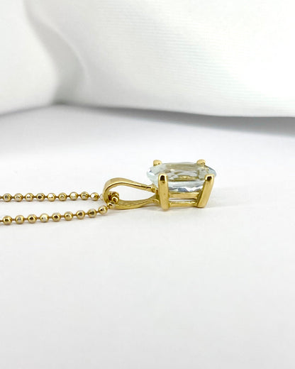 Pendentif Aigue - Marine 1.15 carat "Mayra" - Elliade Paris